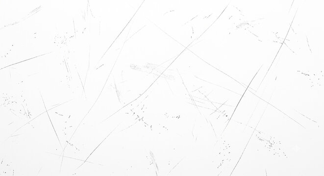 Sparse thin black scratch lines and distressed abrasion marks isolated on white background