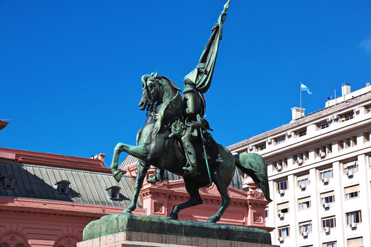Buenos Aires, Argentina - 03 May 2016: The monument in Buenos Aires, Argentina
