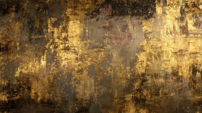 Textured gold and black abstract background