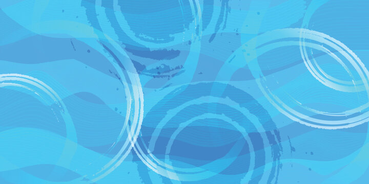 Refreshing Abstract Blue Background Featuring Stylized Water Ripple Effects
