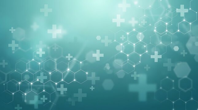Medical background with plus signs. Healthcare symbol pattern