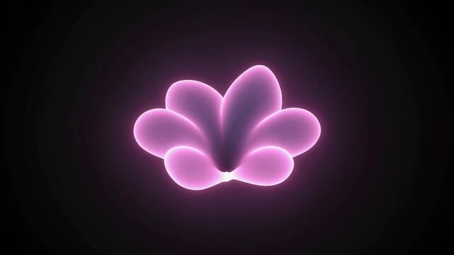 両手のように広がる花びら状の光の形