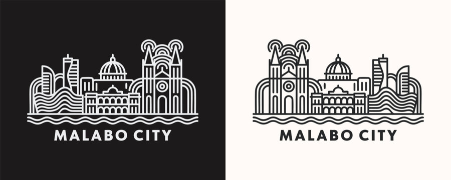 Malabo Equatorial Guinea Skyline Vector Illustration