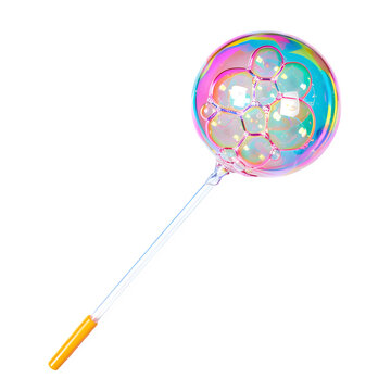 bubble, soap, iridescent, colorful, sphere, wand, liquid, floating, rainbow, prismatic, delicate, round, shiny, clean, clear, toy, summer, childhood, fun, texture, glossy, bright, light, pattern.