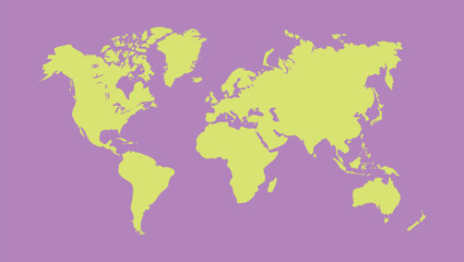 lilac world map © nayab