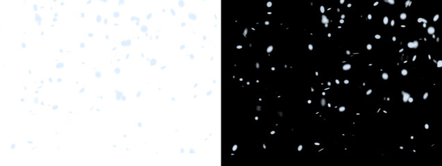 Vertical White Blue Particle Cascade Trail on White and Black Split Background © Rehman