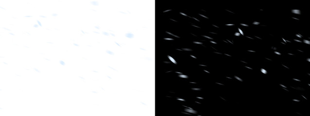 Vertical White Particle Cascade Trail on Split Background © Rehman