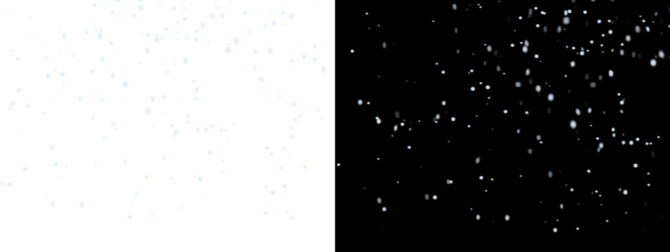 Dense White Particle Field with Blue Highlights Dual Background