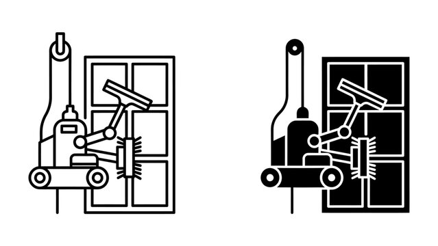 Automated Window Cleaner: An innovative robotic system designed for efficient and precise window cleaning, utilizing advanced technology to ensure spotless results.