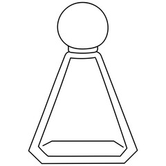 Naklejka premium Outline of a Perfume Bottle