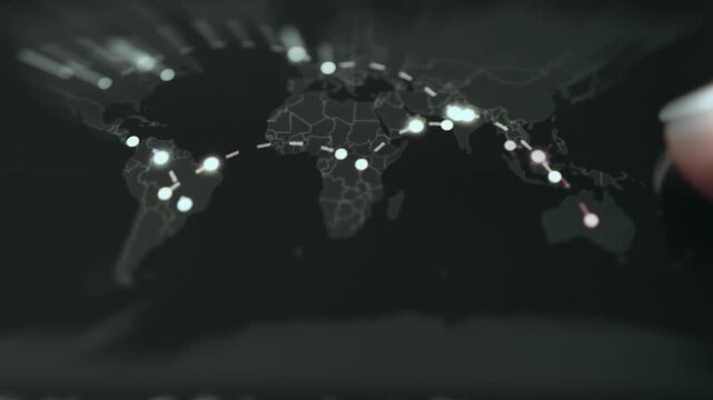 Visualization tool tracking global supply chain status