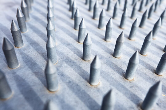 Urban anti-homeless spikes deterring public space use