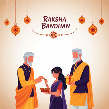 Raksha Bandhan Celebration: Sibling bond, gift exchange, traditional Indian festival