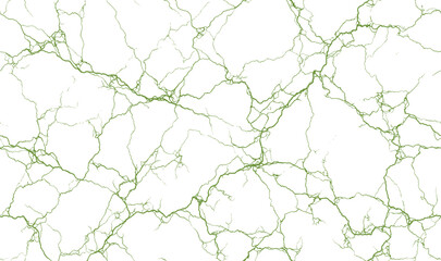 Obraz premium Minimalist green marble vein texture seamless pattern vector, organic branching lines on white for packaging, wallpaper, and textile design