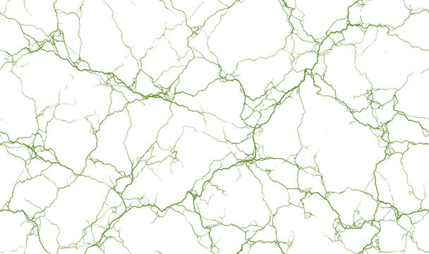Minimalist green marble vein texture seamless pattern vector, organic branching lines on white for packaging, wallpaper, and textile design