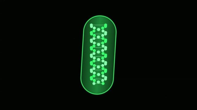 DNA Helix Medicine Capsule Animation