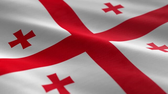 Georgia - waving flag loop
