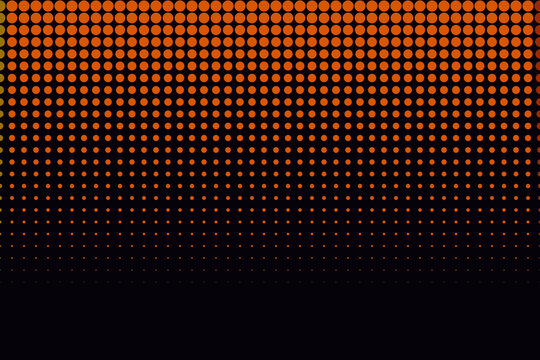 Cyberpunk neon holographic glitch orange halftone dot abstract background