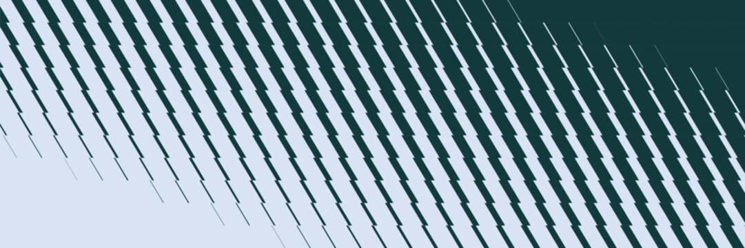 Diagonal halftone pattern with staggered lines in teal and white a modern geometric background abstract graphic design vector stripes