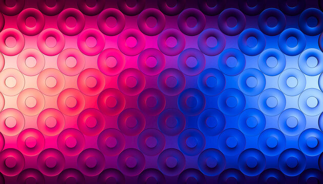 3D gradient ring grid forms a precise technology wallpaper.