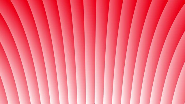 Abstract red gradient curved lines motion background, smooth wavy stripes animation