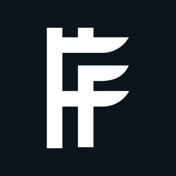Letter F logo with creative abstract element Premium Vector