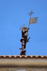 The Peromato weather vane on The Church of San Juan Bautista in Zamora city, Spain © SoniaBonet