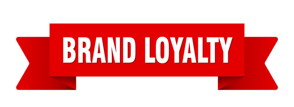 brand loyalty ribbon isolated on transparent background. brand loyalty ribbon