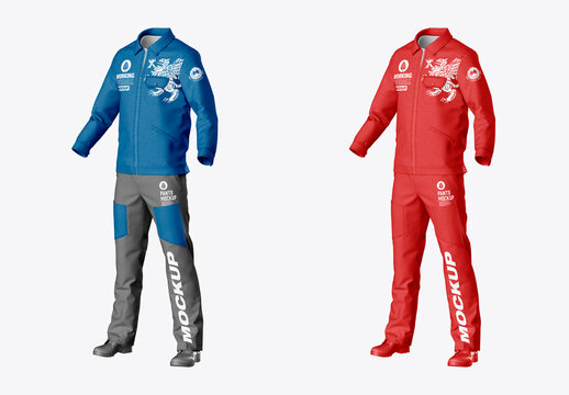 Full Workwear Overall Mockup
