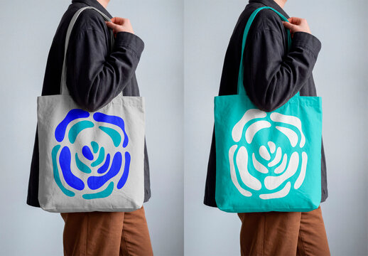 Tote Bag Side View Mockup