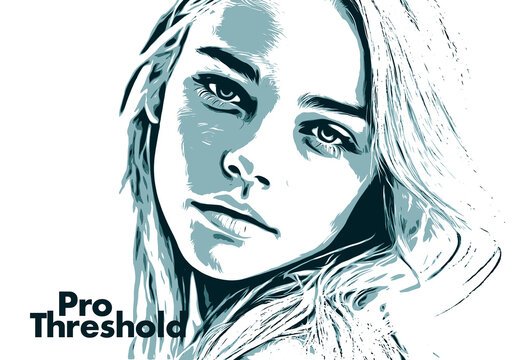 Vector or threshold photo effect