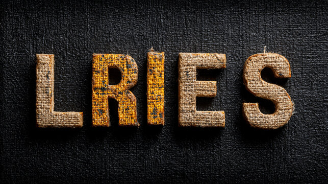 Wooden letters spelling LIES on a dark textured background representing a conceptual deception theme