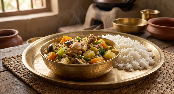 Odia Chicken Besara with Traditional Mustard Spice Gravy