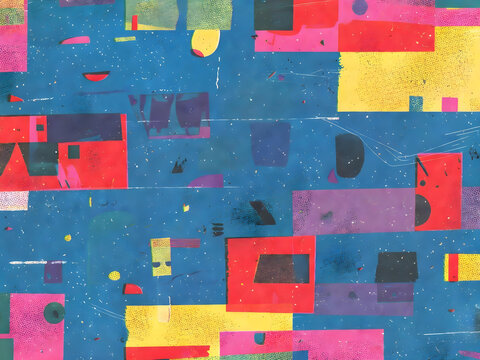 Abstract Risograph scan texture overlay with stipple grain and photocopy artifacts..