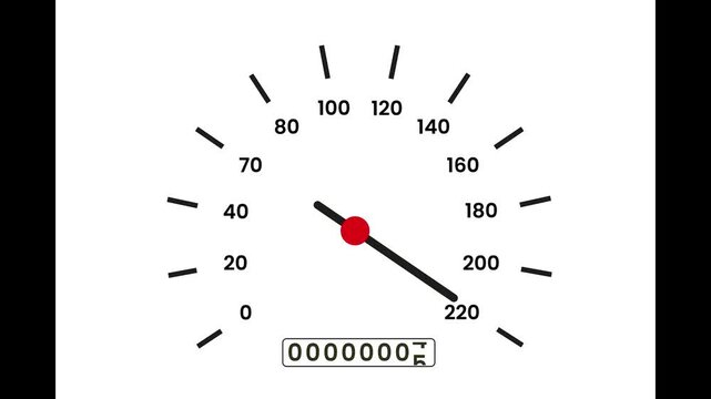 Motorcycle Speedometer Gauge Dashboard with Analog Speed Indicator