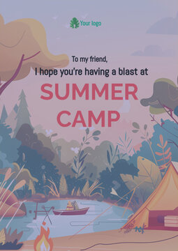vector illustration of a tropical island