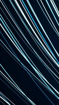 Abstract light streaks on dark background. 3d rendering