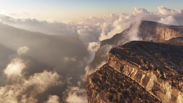 Jebel Shams Mountains, Ad Dakhiliyah, Oman, Arabian Peninsula, Middle East