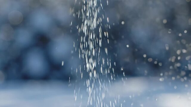 Dynamic Water Droplets Splashing in Motion for Refreshing Visual Effect.