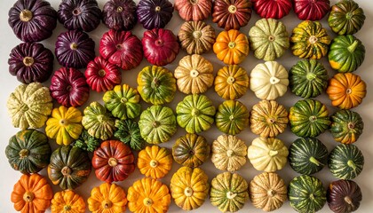 Fototapeta premium Colorful fresh vegetables arranged in a circular pattern.