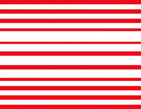 Stripes Red And White Horizontal Pattern Seamless Geometric Graphic