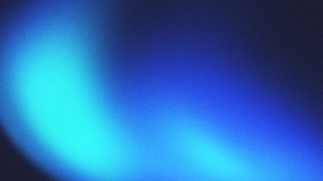 Blue Cyan Abstract Gradient Background with Soft Grainy Glow, Blurred Light Texture, Modern Futuristic Neon Atmosphere for Posters, Banners, Wallpapers, Web Headers, and Social Media Design