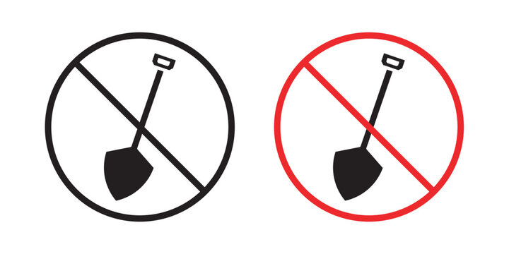 No digging sign