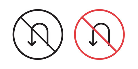 No u turn road sign © Horoskooppi