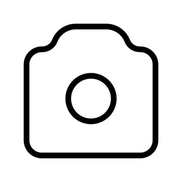 Camera Photo Capture Shoot Outline Icon Vector
