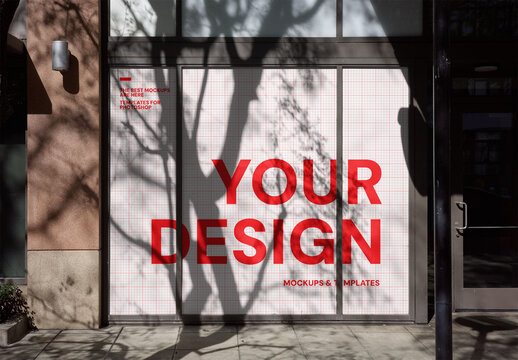 Mockup Of Customized Signage On Building
