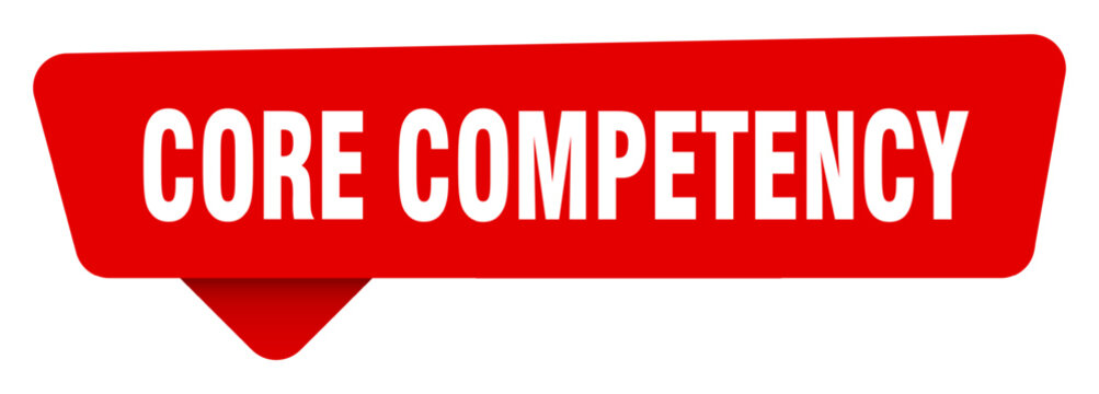 core competency red sticker isolated on transpatent background. core competency sign
