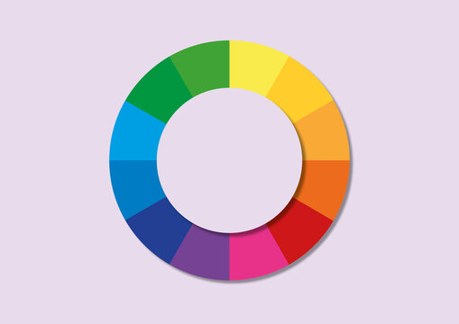 Colour wheel, illustration