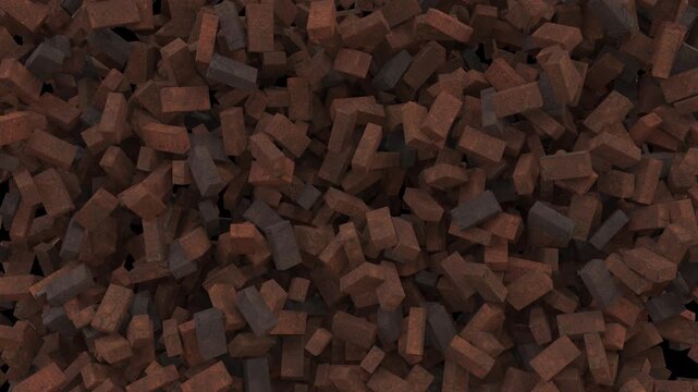 Animated Dynamic Brick Horizontal to Vertical Transition for Construction and Gaming Edits.