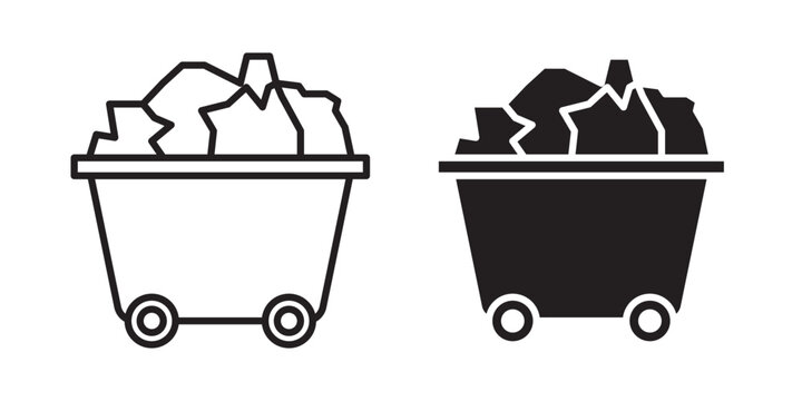 Trolley with coal icon